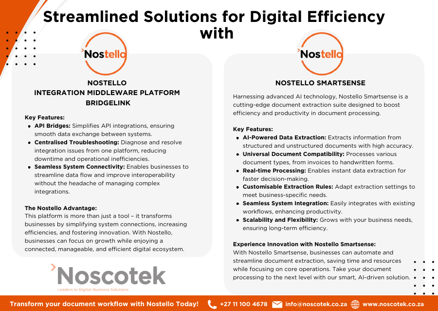 Nostello SmartSense and BridgeLink brochure cover